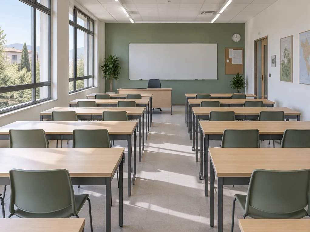 Colegios e institutos: antes, sin equipamiento informático